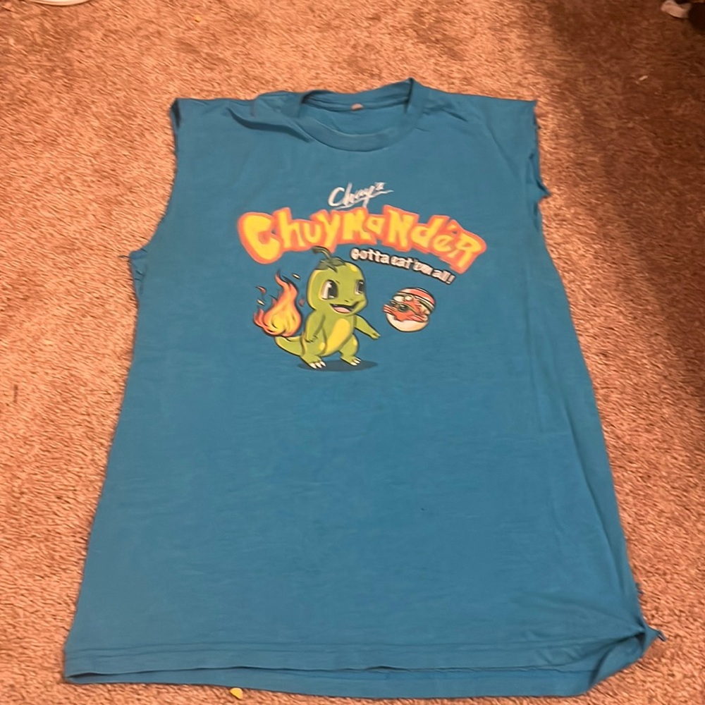 Selling a Pokémon muscle tee
